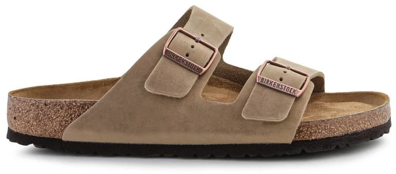 Vyriškos odinės šlepetės Birkenstock Arizona BS, tabako rudos