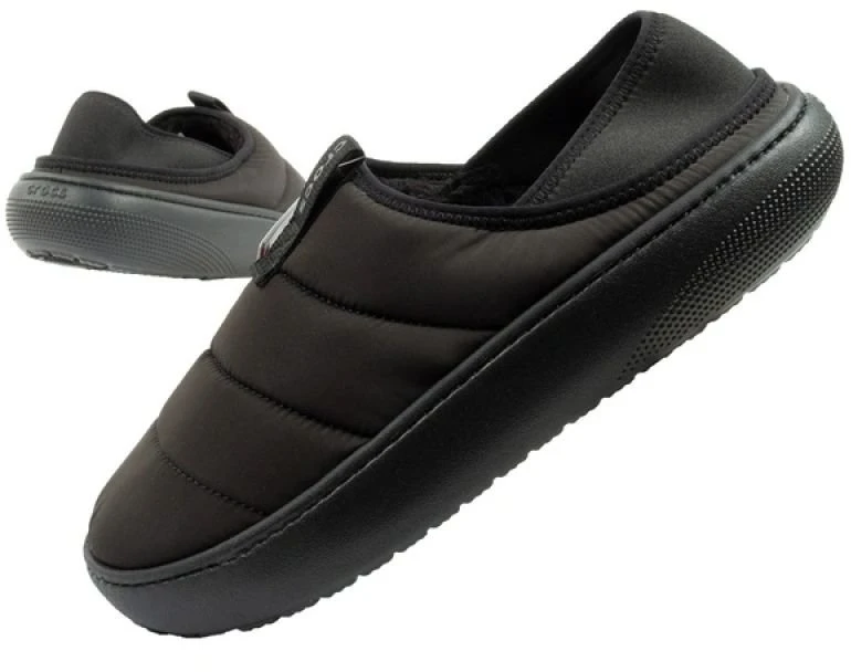Vyriškos pašiltintos šlepetės Crocs Classic Puff Galingumas, juodos