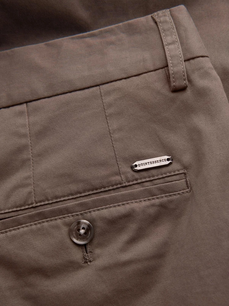 Vyriškos rudos chino kelnės regular fit