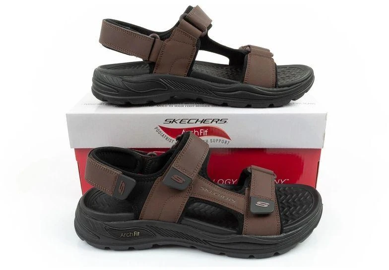 Vyriškos Skechers Arch Fit basutės su lipukais vasarai