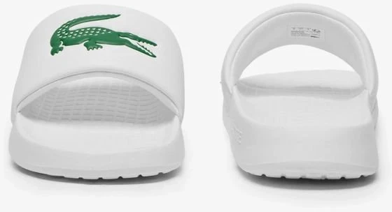 Vyriškos šlepetės Lacoste Serve Slide 1.0, baltos ir žalios