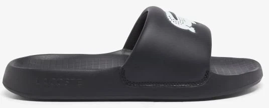 Vyriškos šlepetės Lacoste Serve Slide 1.0, juodos ir baltos
