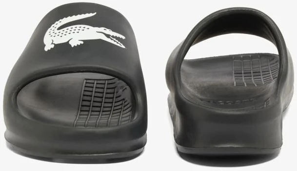 Vyriškos šlepetės Lacoste Serve Slide 2.0, juodos ir baltos