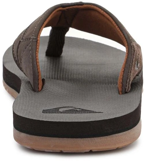 Vyriškos šlepetės per pirštą Quiksilver, rudos