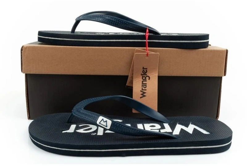 Vyriškos šlepetės per pirštą Wrangler Cole Flipflop, tamsiai mėlynos