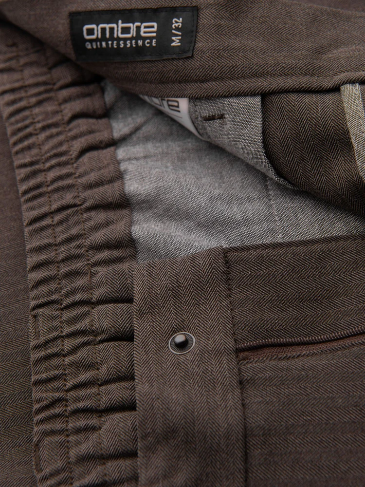 Vyriškos smėlio spalvos chino kelnės slim fit