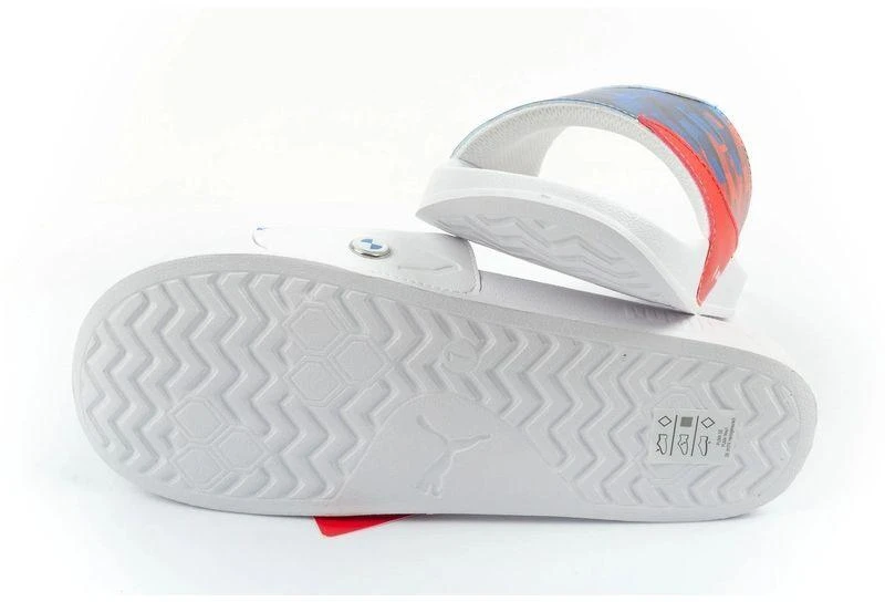 Vyriškos sportinės šlepetės Puma BMW MMS Leadcat 2.0 Graphic, madingos, baltos