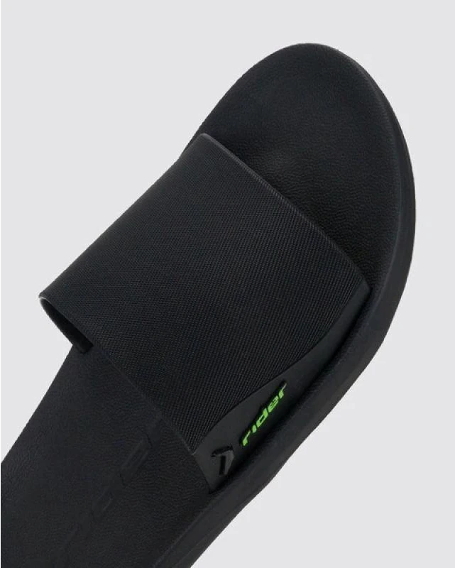 Vyriškos sportinės šlepetės Rider Feel Slide, patogios, juodos spalvos