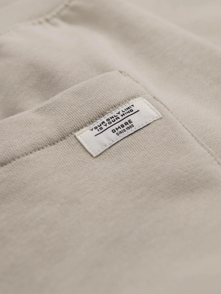 Vyriškos medvilninės sportinės kelnės Ombre Clothing, šviesiai smėlio