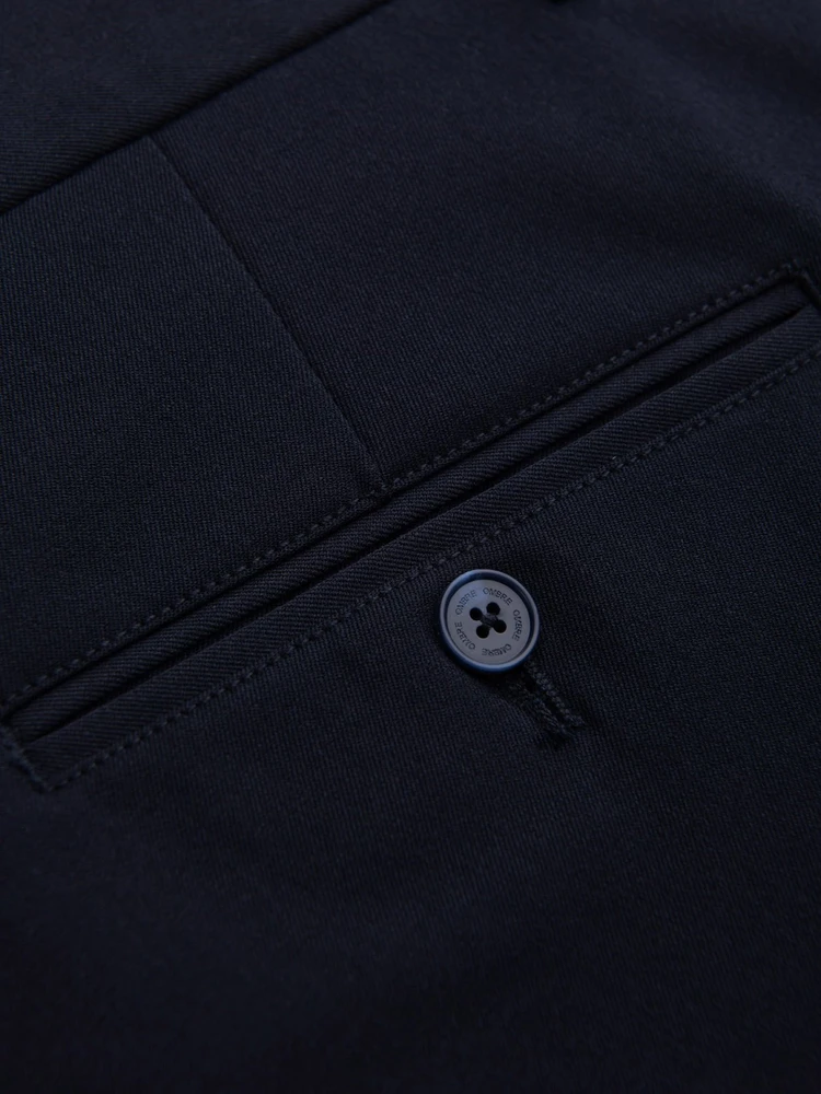 Vyriškos tamsiai mėlynos chino kelnės slim fit