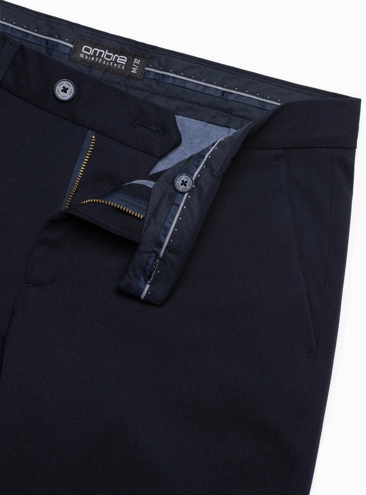 Vyriškos tamsiai mėlynos chino kelnės slim fit