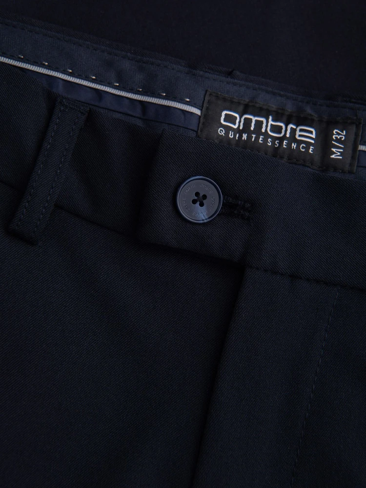 Vyriškos tamsiai mėlynos chino kelnės slim fit