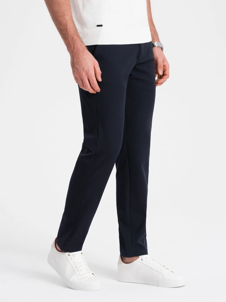 Vyriškos tamsiai mėlynos chino kelnės slim fit