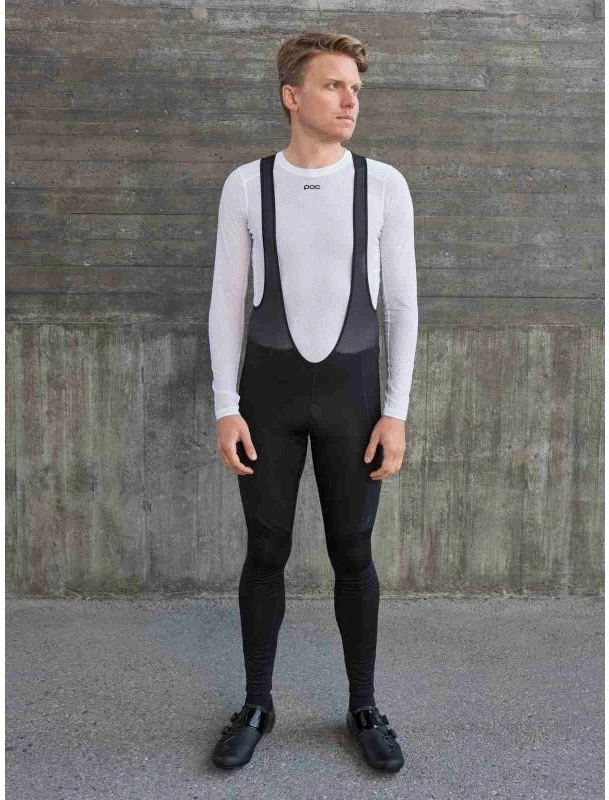 Vyriškos žieminės dviratininko kelnės POC Thermal Cargo Tights, juodos