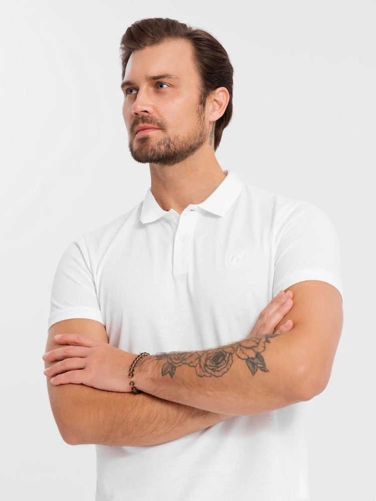 Vyriškų pique mezgimo polo marškinėlių 3 vnt. rinkinys - mix V1 Z28