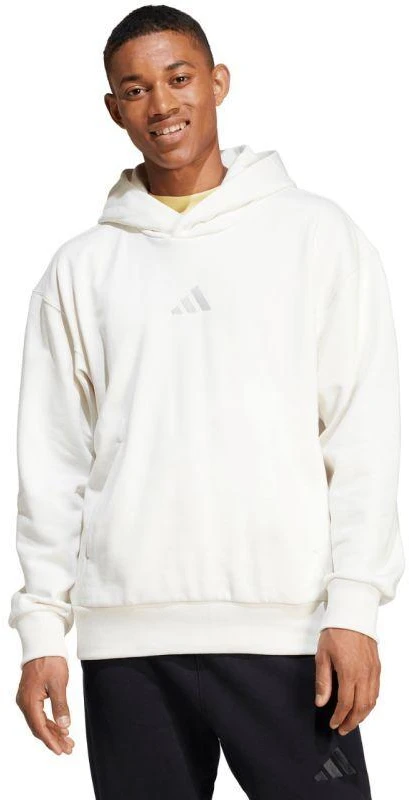 Vyrų adidas All Szn Fleece džemperis su gobtuvu Baltas IY4121