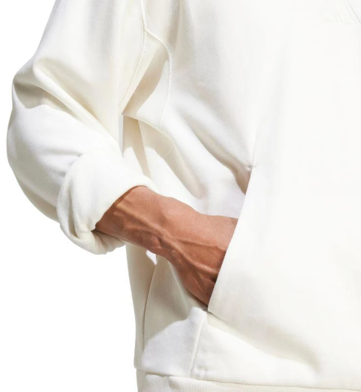Vyrų adidas All Szn Fleece džemperis su gobtuvu Baltas IY4121