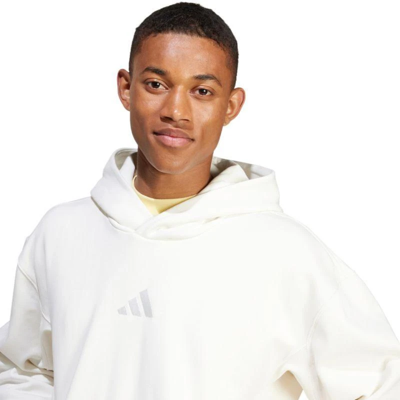 Vyrų adidas All Szn Fleece džemperis su gobtuvu Baltas IY4121