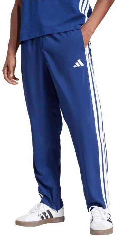 Vyrų adidas Essentials 3-Stripes Stanford kelnės su atviru kraštu Mėlyna JE6400