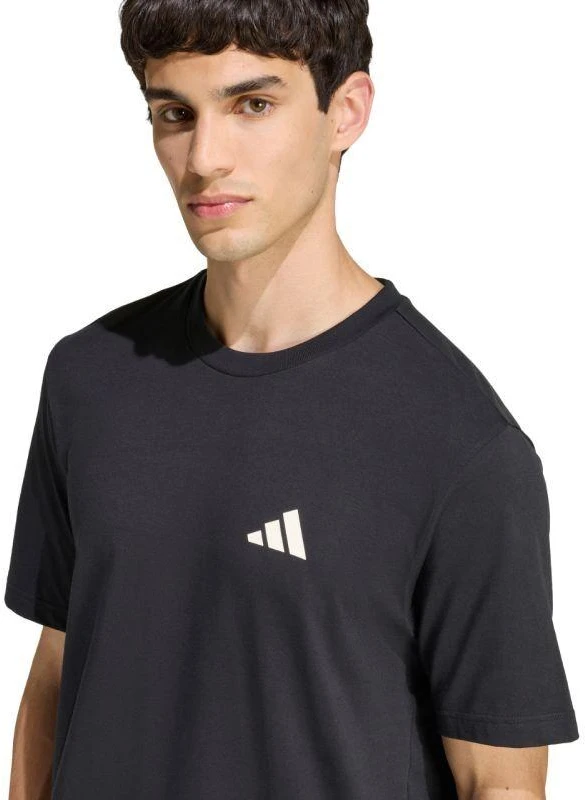 Vyrų adidas Lauko kalnų dviračių grafiniai juodi marškinėliai KB2536