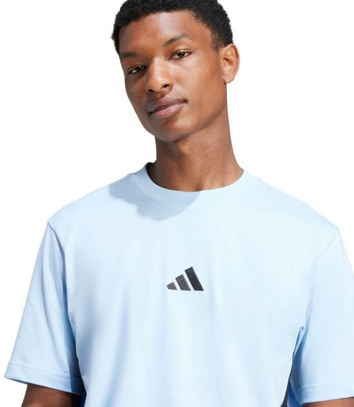 Vyrų „adidas“ marškinėliai „Essentials 3 Stripes“, mėlyni, JE6397