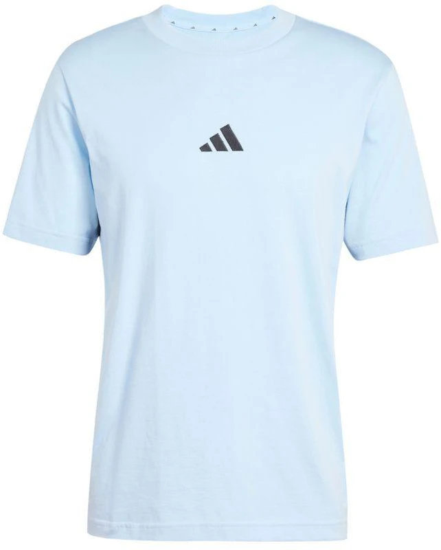 Vyrų „adidas“ marškinėliai „Essentials 3 Stripes“, mėlyni, JE6397