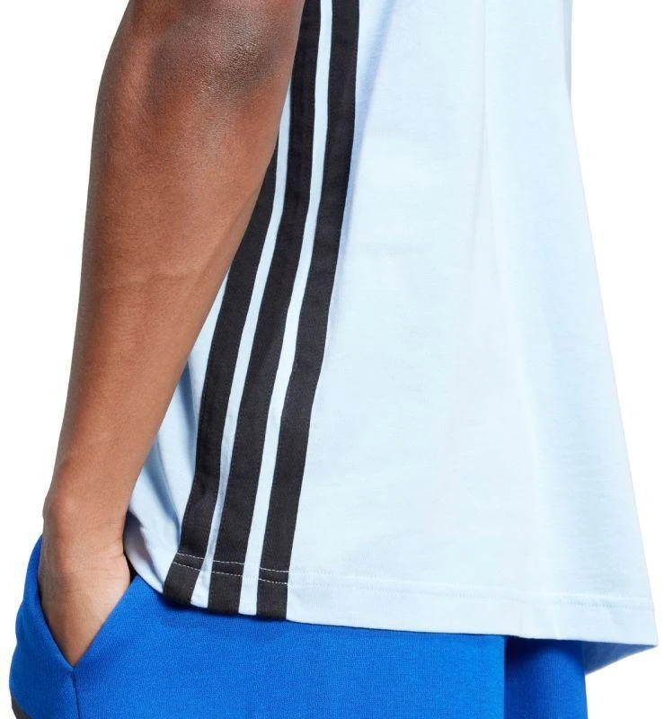 Vyrų „adidas“ marškinėliai „Essentials 3 Stripes“, mėlyni, JE6397