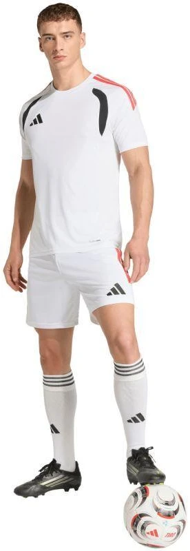 Vyrų adidas Tiro 26 League Match šortai, balti ir raudoni, KR0365