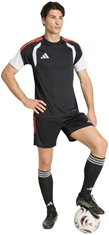 Vyrų adidas Tiro 26 Lygos marškinėliai juoda, balta ir raudona KB1357