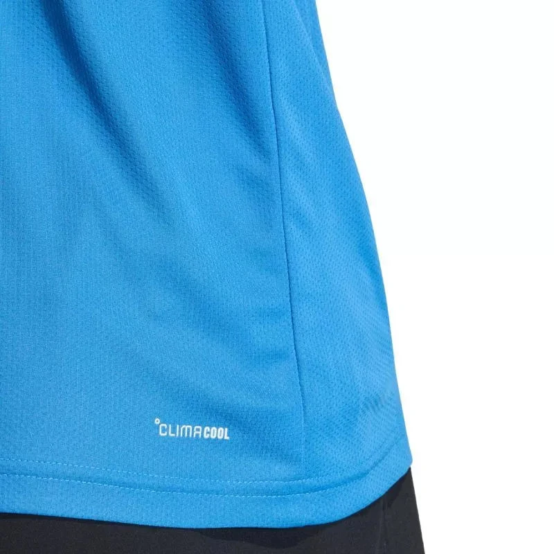 Vyrų adidas treniruočių pagrindiniai mėlyni T-marškinėliai KD5471