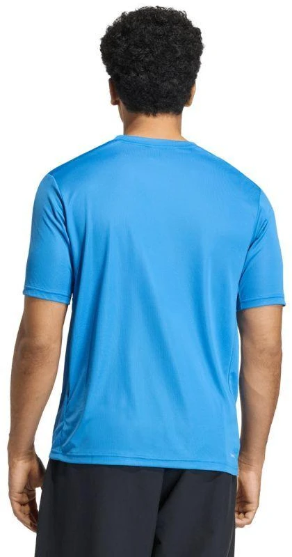Vyrų adidas treniruočių pagrindiniai mėlyni T-marškinėliai KD5471