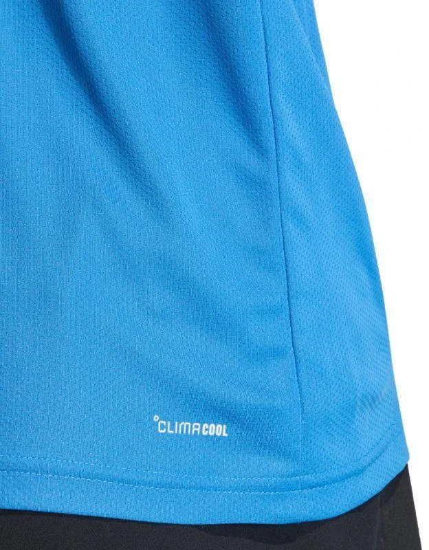 Vyrų adidas treniruočių pagrindiniai mėlyni T-marškinėliai KD5471