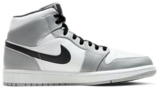 Vyrų Air Jordan 1 Mid Light Smoke Pilkas batai - 554724-092