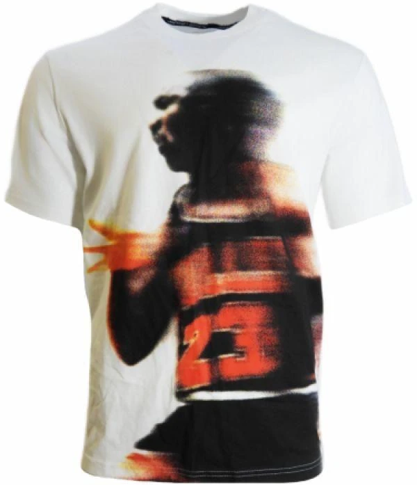 Vyrų Air Jordan Sportiniai Dri-FIT Grafiniai Marškinėliai Balti - HQ8966-100
