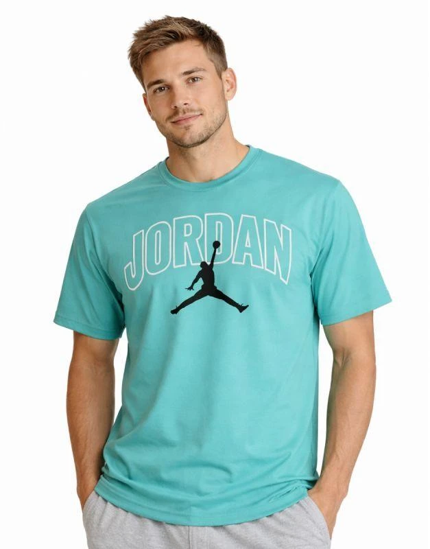 Vyrų Air Jordan T-marškinėliai su Bruklino arkos logotipu, Skalauta turkio spalva - IB7347-392
