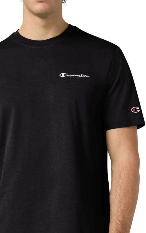 Vyrų Champion juodi marškinėliai trumpomis rankovėmis 221798 KK001