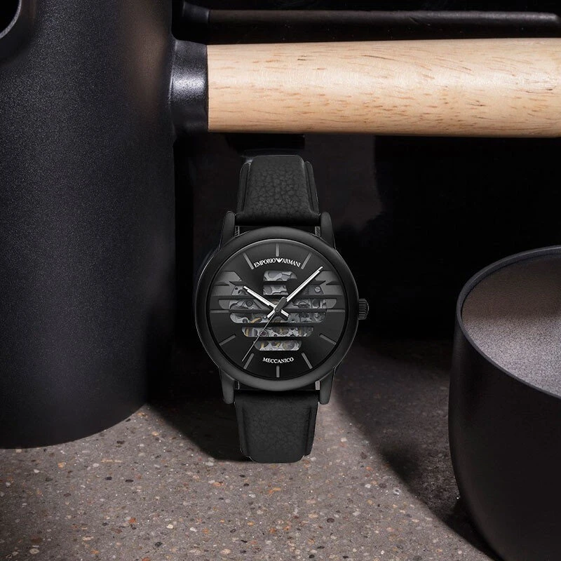 EMPORIO ARMANI LUIGI AUTOMATIC vyrų laikrodis AR60032 + dėžutė (zi062a)