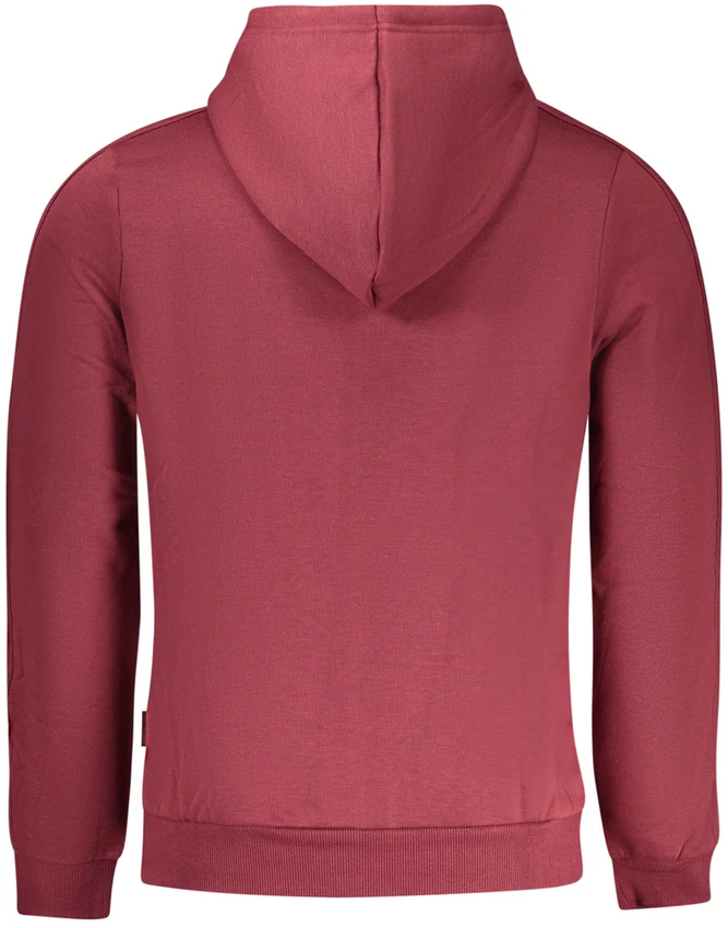 VYRŲ RAUDONA ZIP-UP PULOVERIS GRAND Raudonas