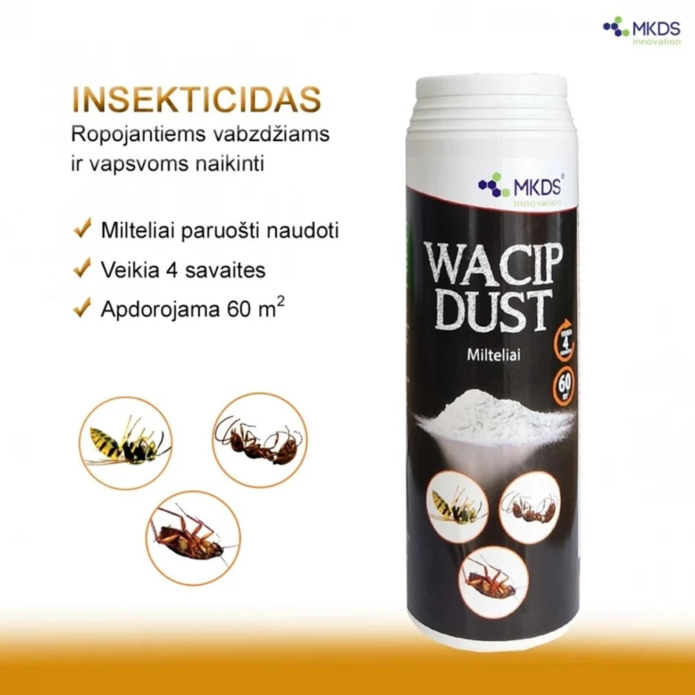 WACIP DUST milteliai ropojantiems vabzdžiams ir vapsvoms, 500g