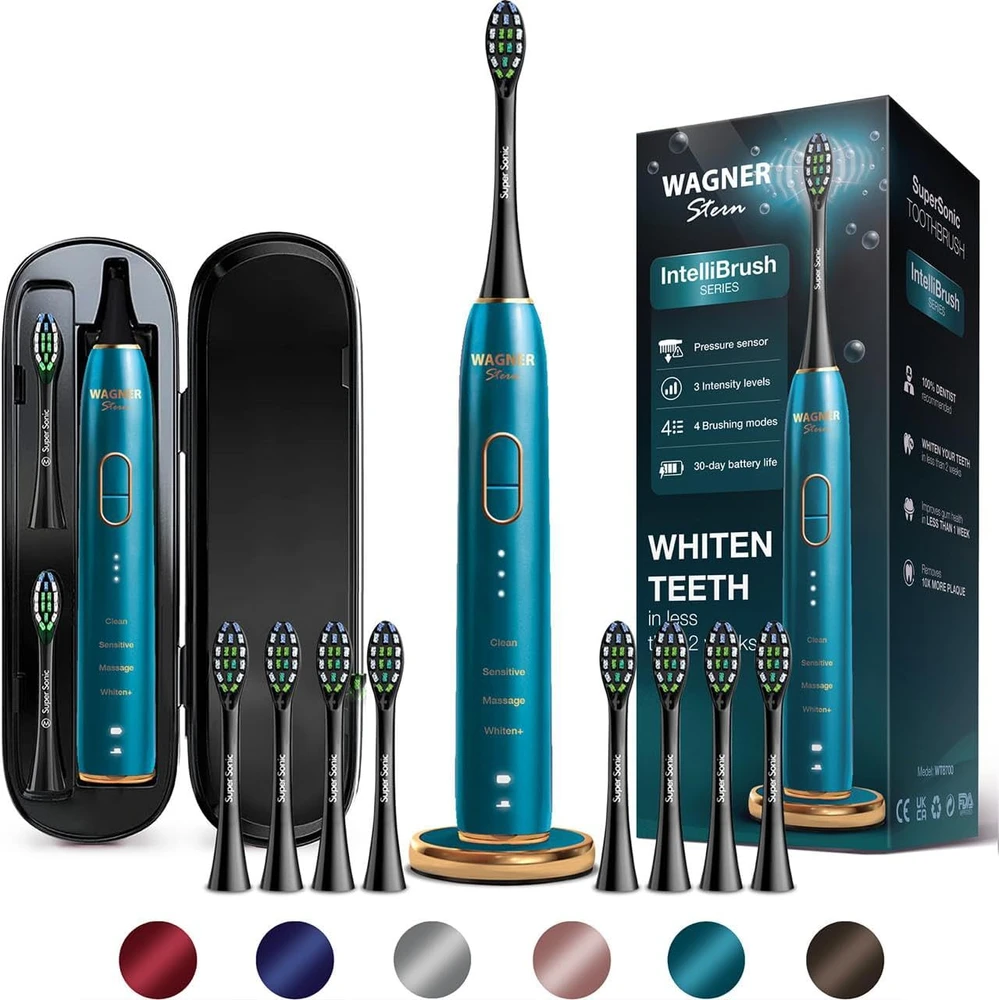 Wagner Stern elektrinis dantų šepetėlis IntelliBrush su slėgio jutikliu, 4 režimais, WT8700