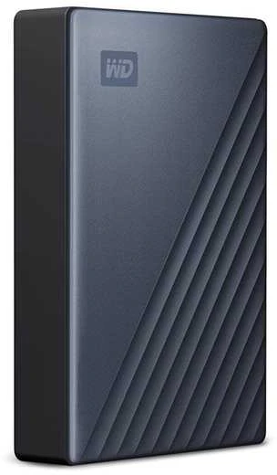 Kietasis diskas Western Digital My Passport Ultra 6TB Mėlyna USB-C/USB3.0 HDD 2,5" metalo apdaila RTL nešiojamas išorinis