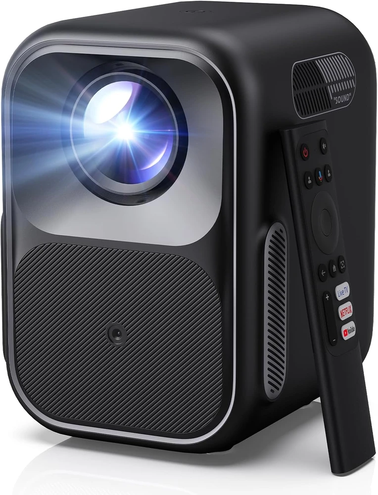 WEMAX nešiojamasis Full HD projektorius su Google TV, Bluetooth ir Wi-Fi VP03