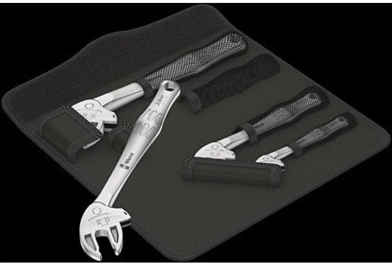 Terkšlinių savaime užsifiksuojančių raktų komplektas 4vnt (XS/S/M/L) Wera Joker 6004, Set 1, 7-19mm.