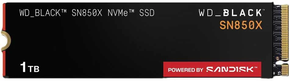 Kietasis diskas SSD Western Digital SN850X, 1TB/Supremely Fast PCIe Gen4 x4 M.2 internal single-packed POWERED BY SANDISK