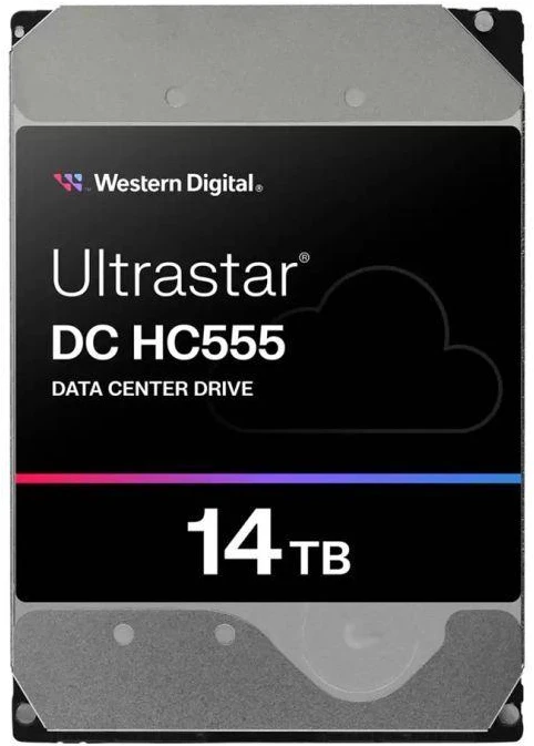 Sandisk Western Digital Ultrastar DC HC555 standusis diskas 14TB 7200RPM 512MB 3.5" SATA III