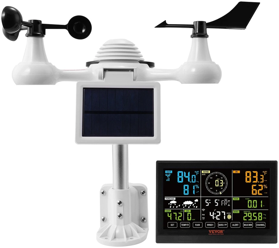VEVOR Meteorologinė belaidė orų stotelė YT60234 7in1 WiFi