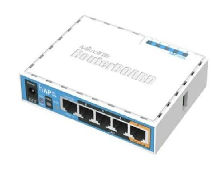 WiFi 5 maršrutizatorius Mikrotik hAP ac lite (RB952Ui-5ac2nD) 2.4GHz(2x2)/5GHz(1x1) 5p