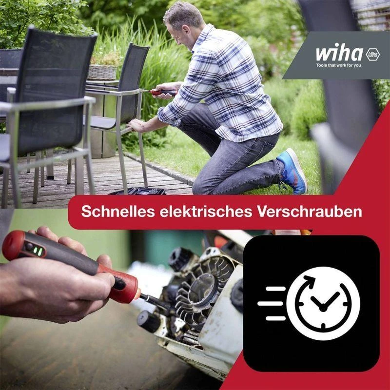 Grąžtas Elektrinis atsuktuvas WIHA speedE® PocketDrive