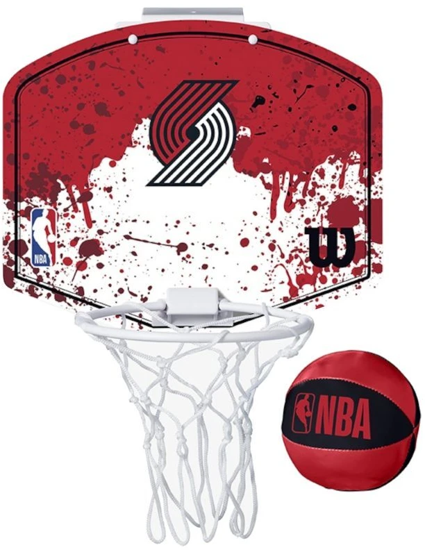 Wilson NBA komandos Portland Trail Blazers mini krepšinio lenta su lanku WTBA1302POR
