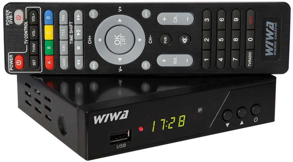 TV Priedėlis - WIWA Imtuvas DVB-T/T2 H.265 Pro Juodas